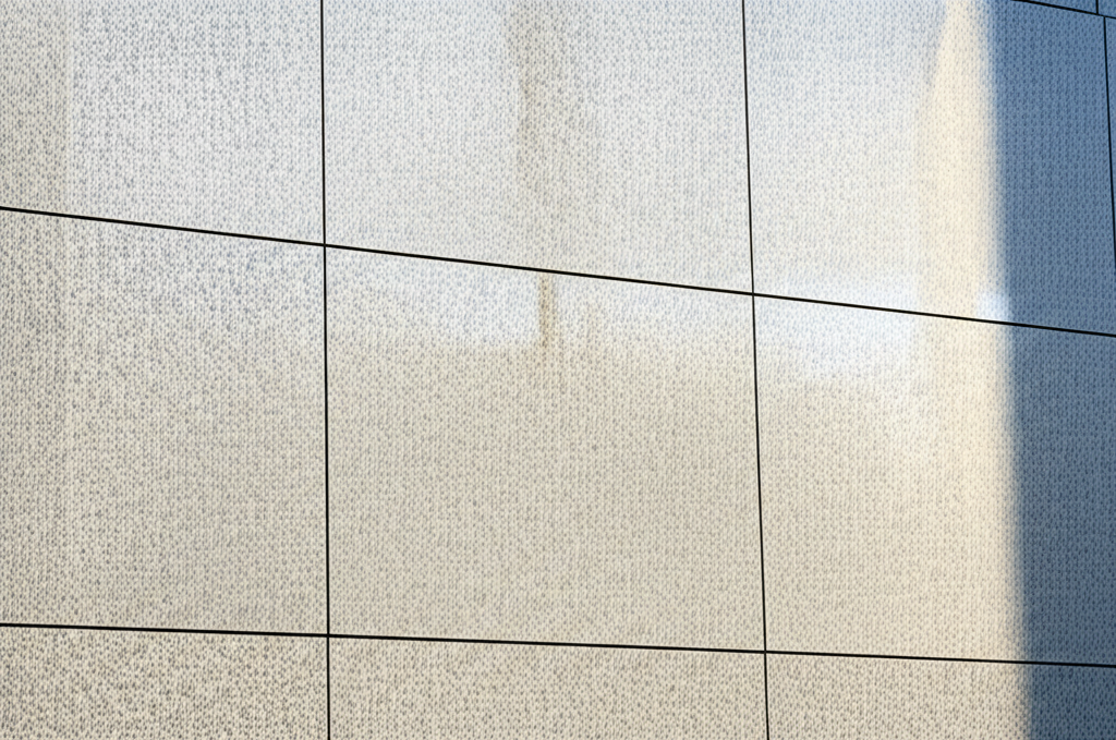 Modern facade with Portuguese granite in Dubai